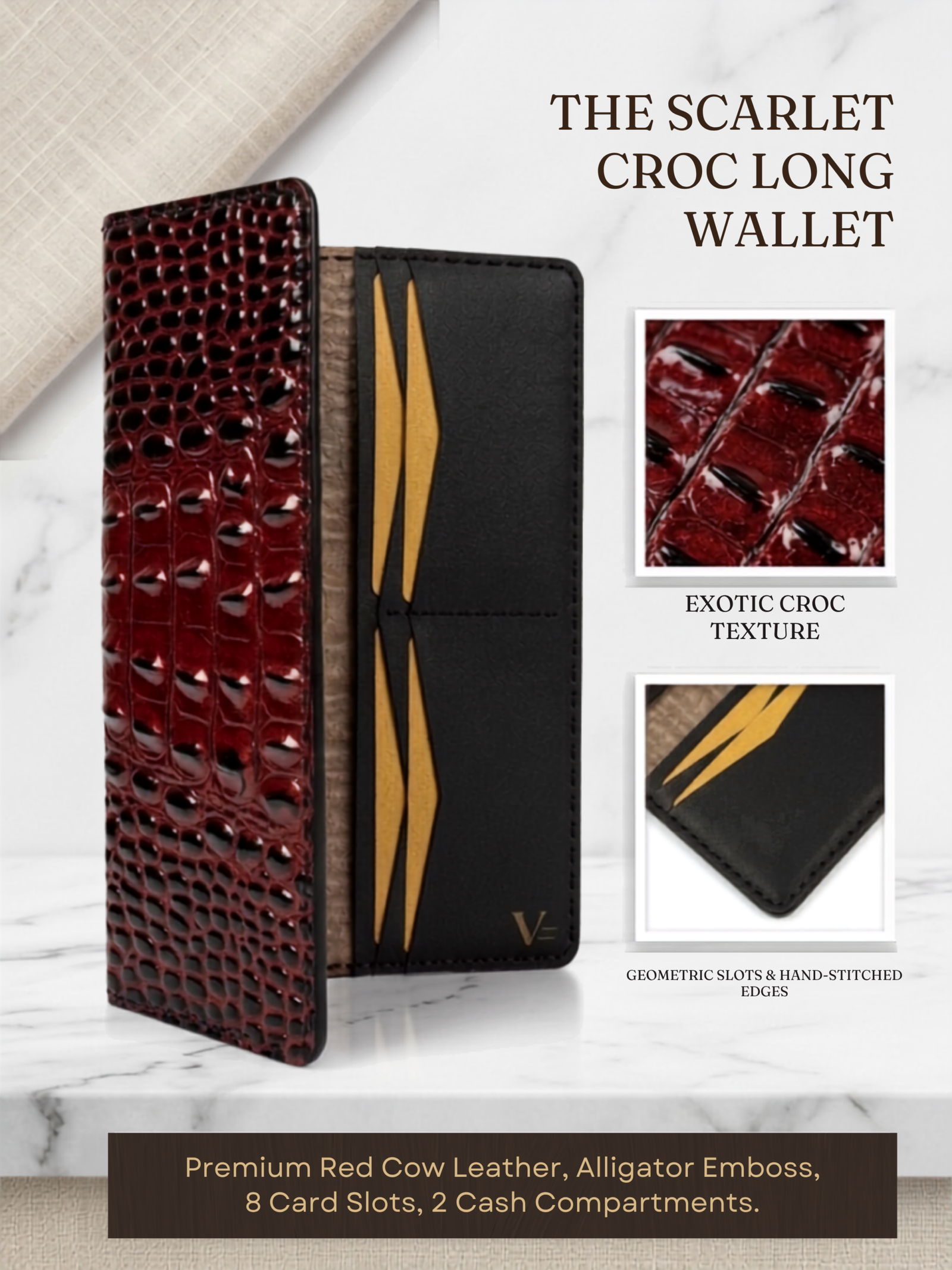The Scarlet Croc Long Wallet - Image 5
