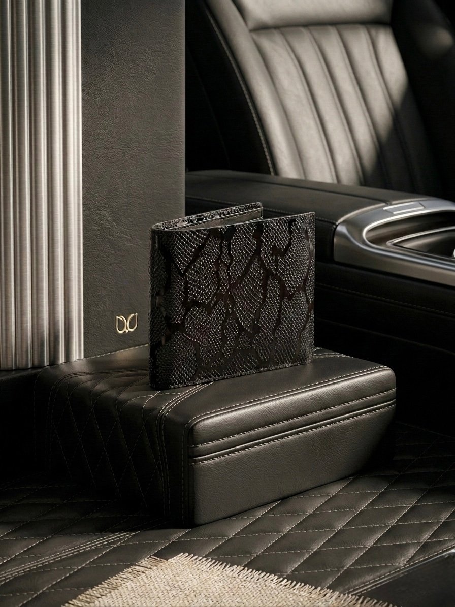 The Noir Snakeskin Bifold